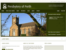 Tablet Screenshot of perthpresbytery.org.uk